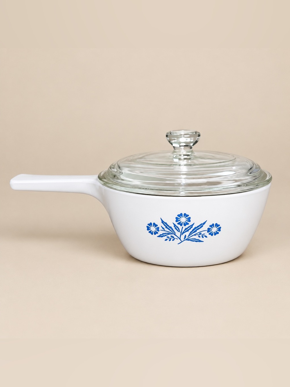 Corning Ware Blue Cornflower Saucepan # P-82-B 750 ML With Pyrex lid # P 810